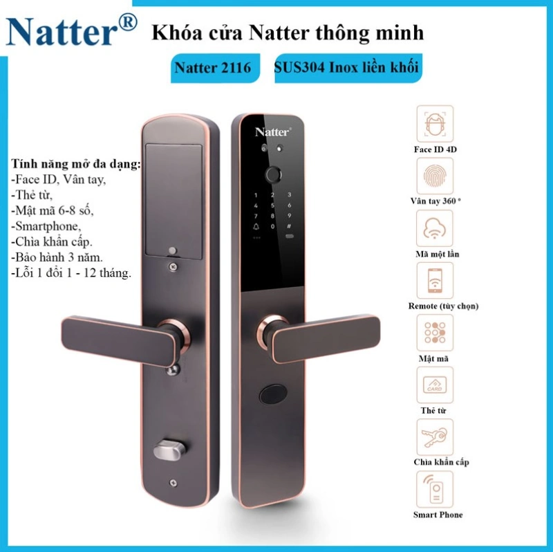 Khóa cửa thông minh Natter 2116
