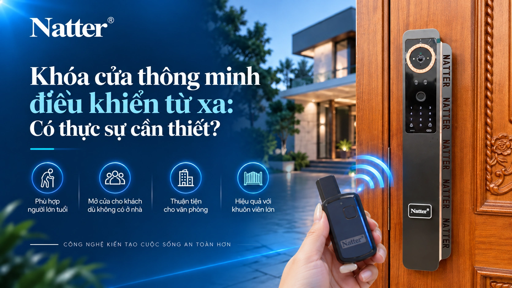 Khóa cửa thông minh điều khiển từ xa Có thực sự cần thiết new