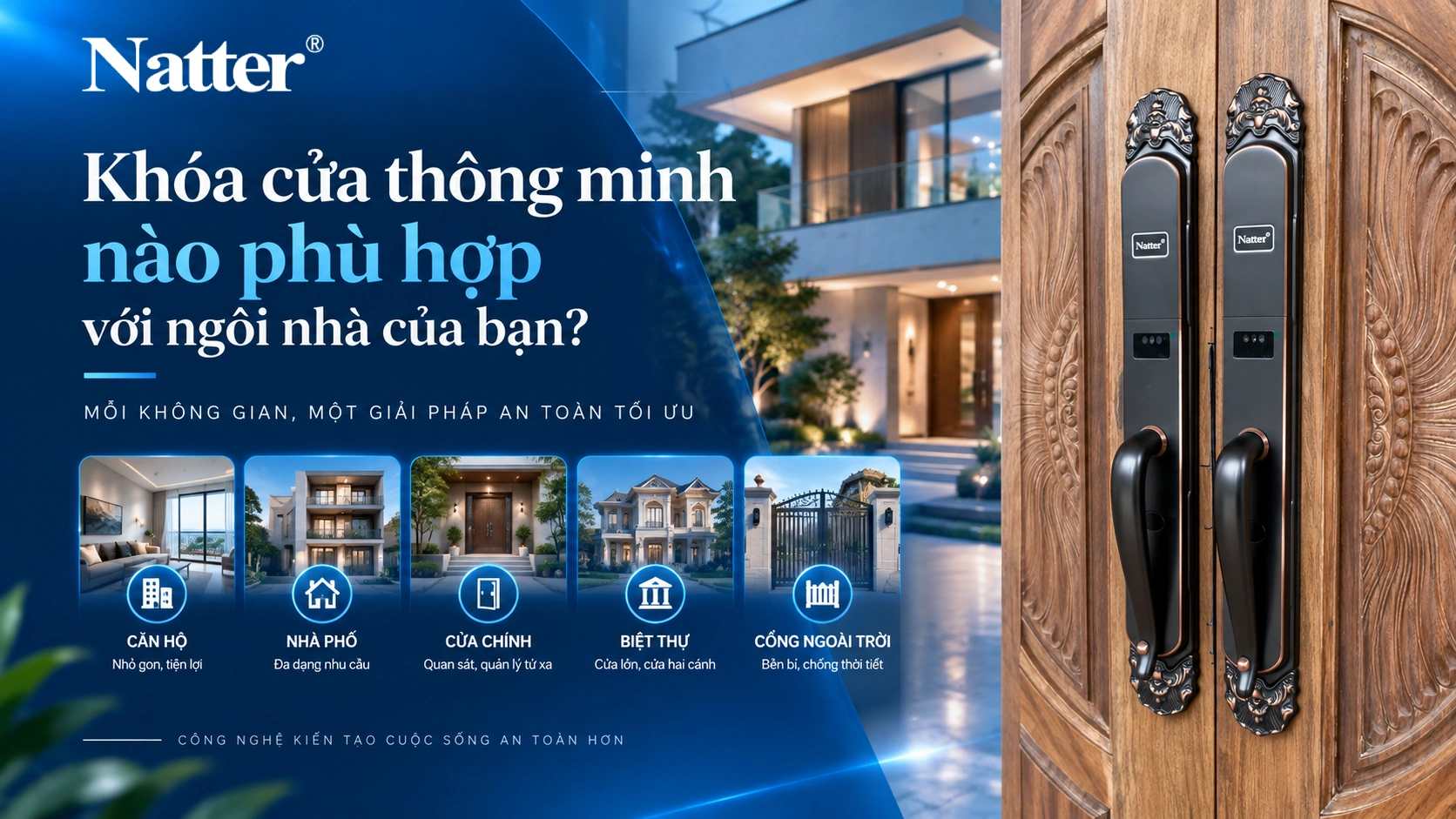 Khóa cửa thông minh nào phù hợp với ngôi nhà của bạn