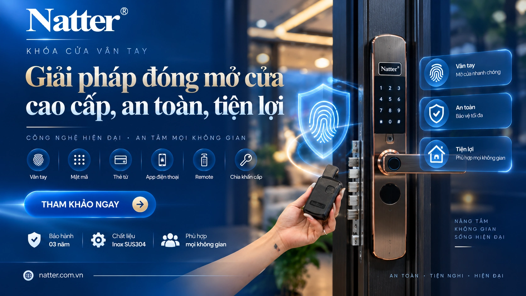 Khóa cửa vân tay - Giải pháp đóng mở cửa cao cấp, an toàn, tiện lợi dd
